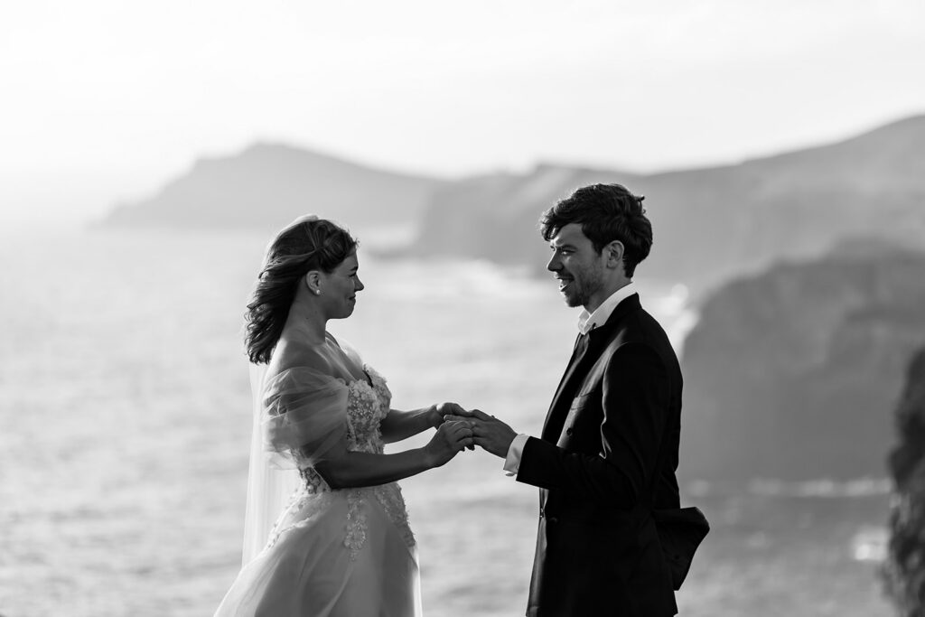 Madeira elopement ceremony with a view