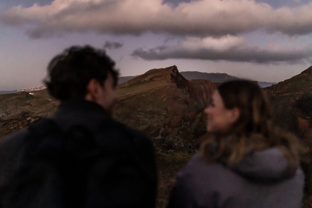 bride and groom madeira elopement hike